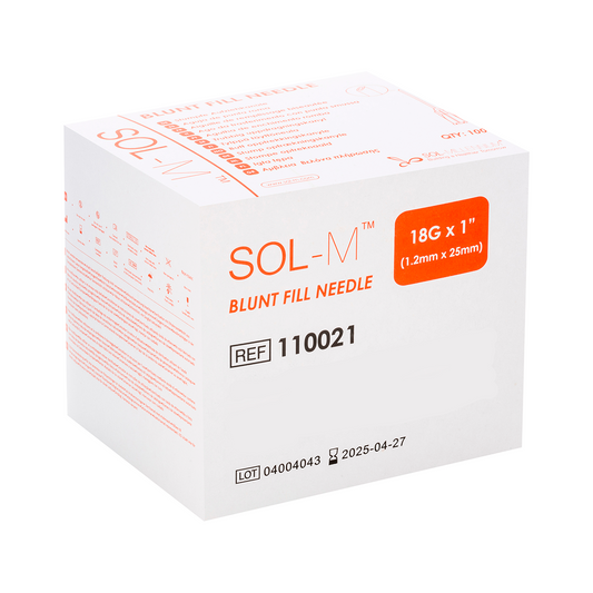Agulha de Aspiração (Ponta Romba) 25x1,2mm (18G 1) | SOL-M