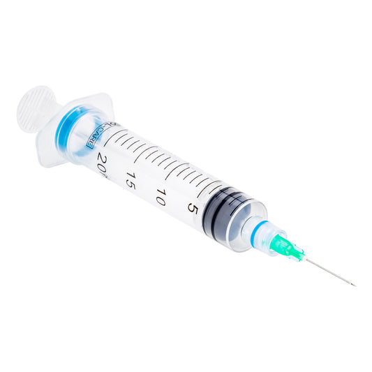 Seringa de Segurança Retrátil 20ml Luer Lock (Sem Agulha) | SOL-CARE