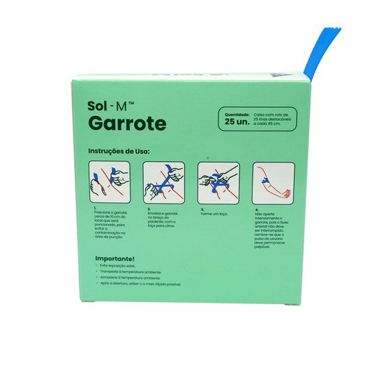 Garrote / Torniquete com Tiras de 36cm | SOL-M