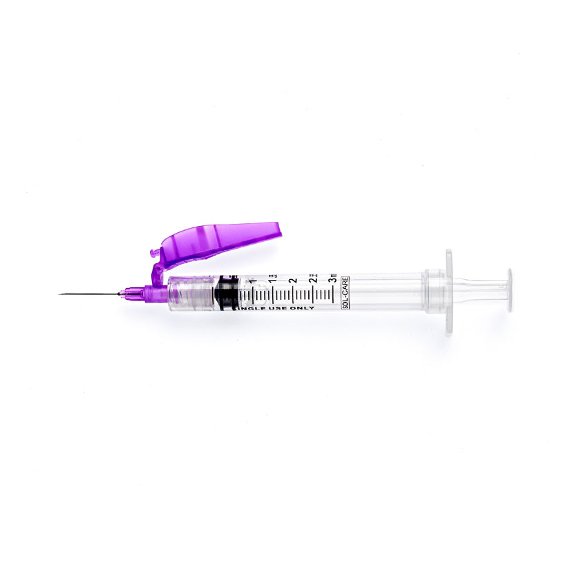 Agulha Hipodérmica de Segurança 20x0,55mm (24G 3/4) | SOL-CARE
