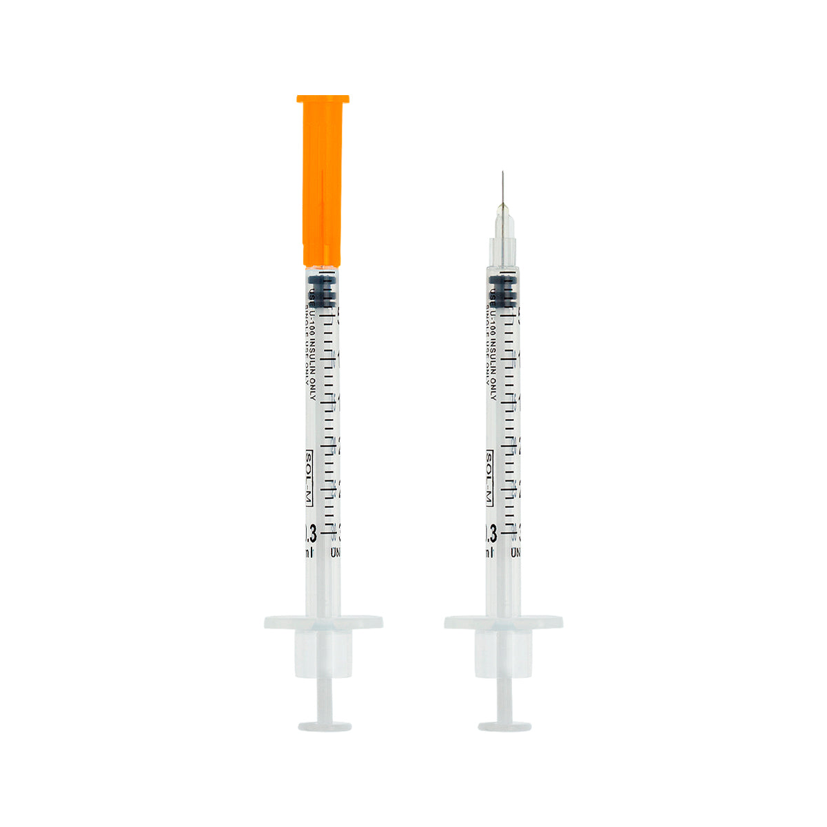 Seringa de Insulina 0,3ml com agulha fixa 0,25mm x 6mm (31G) Bag | SOL-M