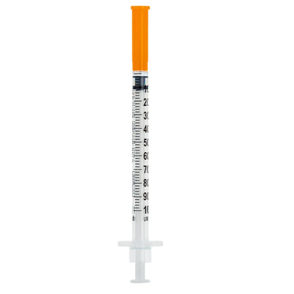 Seringa de insulina 100UI (1,0ml) com agulha fixa 0,30mm x 8mm (30G) Blister | SOL-M