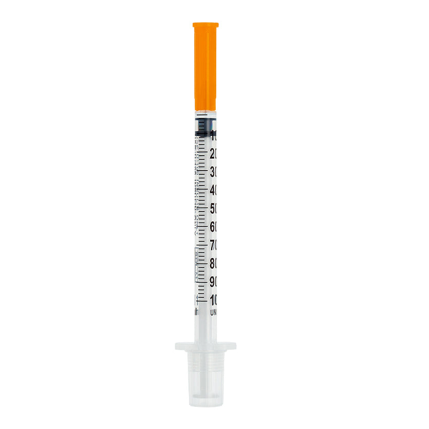 Seringa de insulina 100UI (1,0ml) com agulha fixa 0,30mm x 8mm (30G) Blister | SOL-M