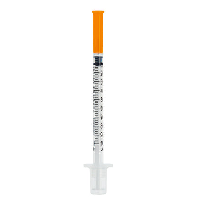 Seringa de insulina 100UI (1,0ml) com agulha fixa 0,30mm x 8mm (30G) Blister | SOL-M