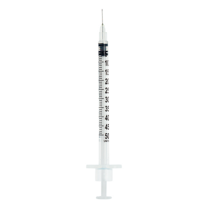 Seringa de insulina 50UI (0,5ml) com agulha fixa 0,30mm x 8mm (30G) Blister | SOL-M