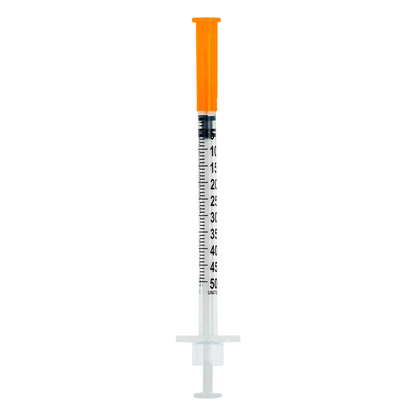 Seringa de insulina 50UI (0,5ml) com agulha fixa 0,30mm x 8mm (30G) Blister | SOL-M