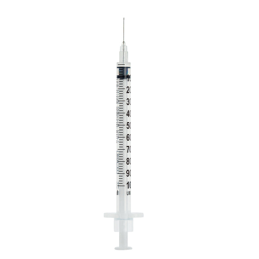 Seringa de insulina 100UI (1,0ml) com agulha fixa 0,30mm x 8mm (30G) Blister | SOL-M