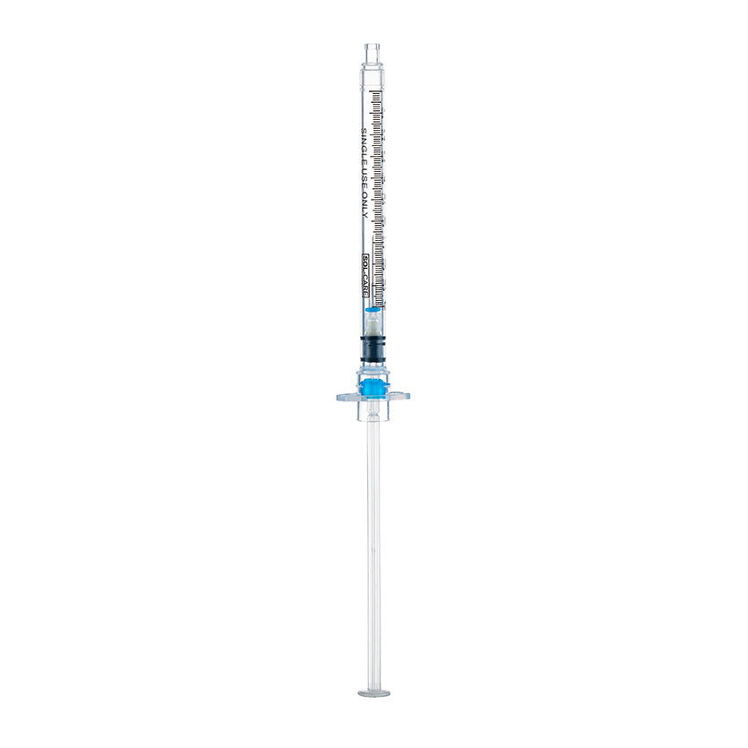 Seringa de Segurança Retrátil para Insulina 100UI (1ml) com Agulha Fixa 0,25x6mm (31G 6mm) | SOL-CARE