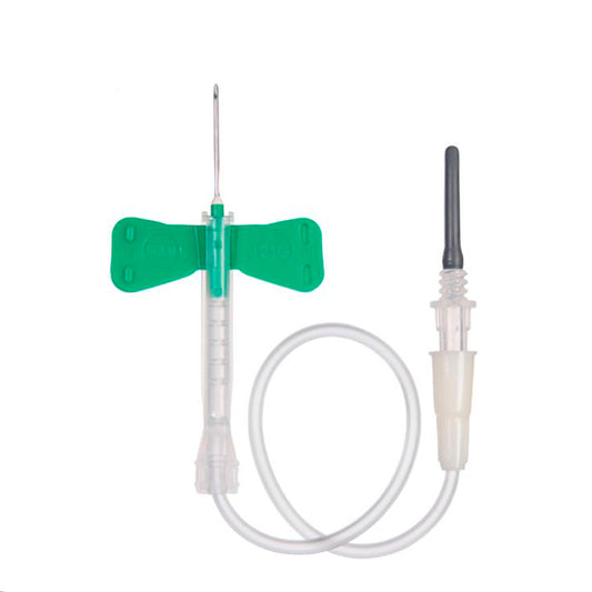 Escalpe de Segurança para Coleta Múltipla de Sangue a Vácuo 21G 3/4x7 (Sem Adaptador) Soft Pack | SOL-CARE
