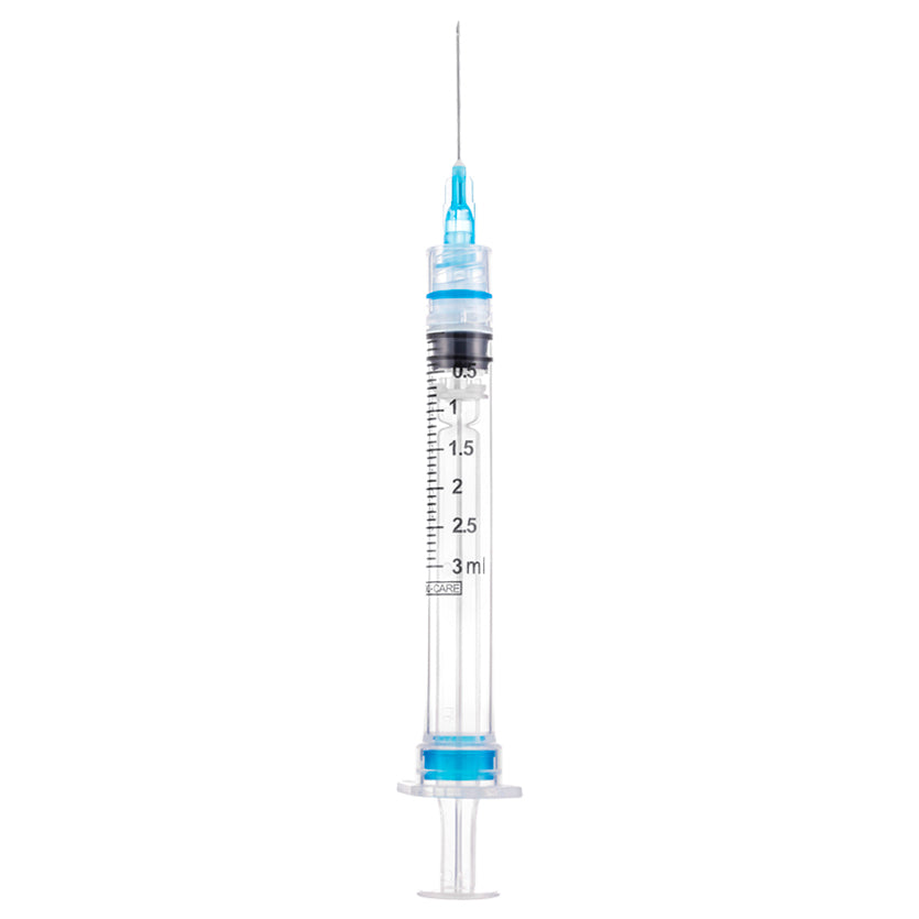 Seringa de Segurança Retrátil 3ml Luer Lock (Sem Agulha) | SOL-CARE