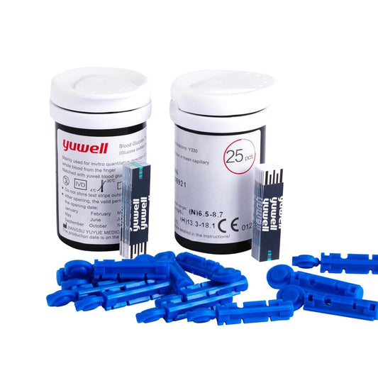 Tiras De Teste Monitor Glicose Com 50 Unidades | Yuwell