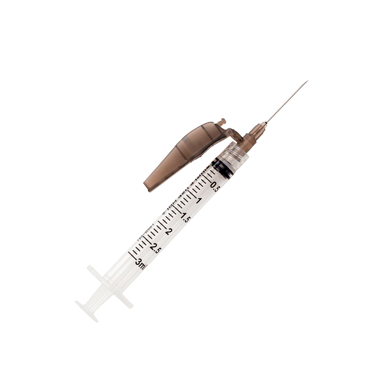 Seringa Luer Lock 3ml com Agulha de Segurança 25x0,7mm (22G*1) | SOL-CARE