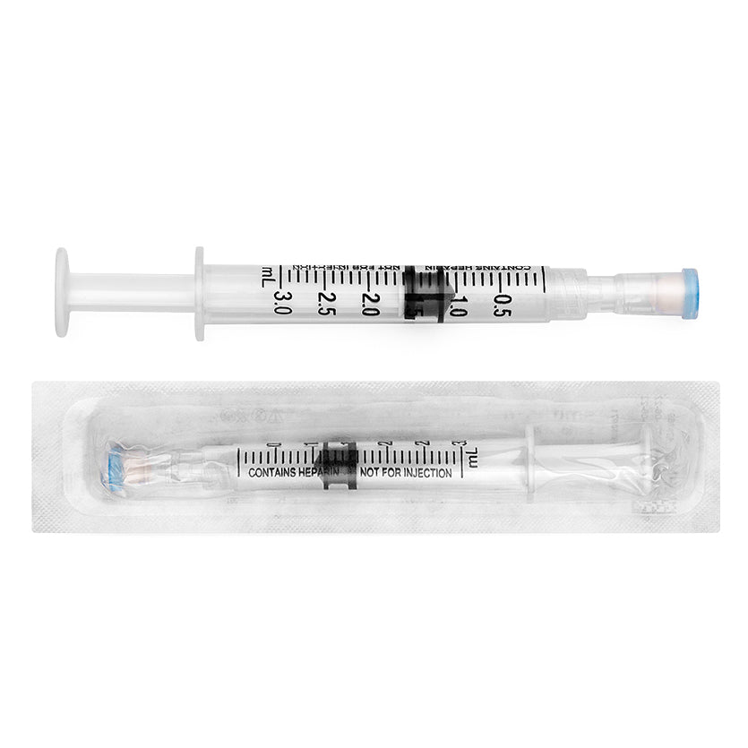 Seringa de Gasometria Line Draw Portex 3ml com Heparina Seca de Lítio para Gases e Eletrólito