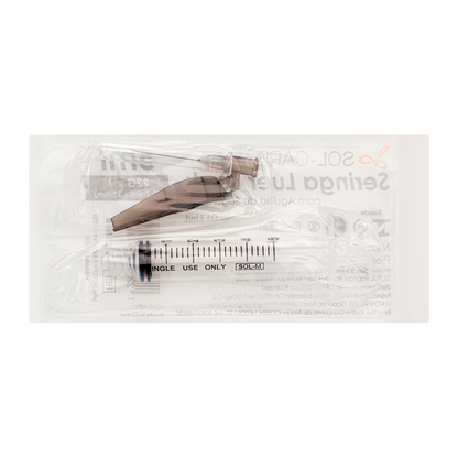 Seringa Luer Lock 5ml com Agulha de Segurança 25x0,7mm (22G*1) | SOL-CARE