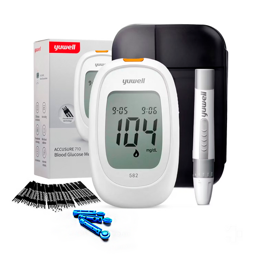 Monitor De Glicose Com Lancetadora Tiras Lancetas E Estojo | Yuwell