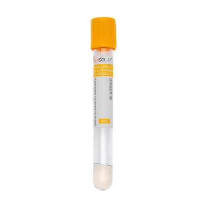 Tubo para Coleta de Sangue A Vácuo com Acelerador de Coágulo e Gel 5ml (13 x 100mm / Tampa Amarela) | SOL-M
