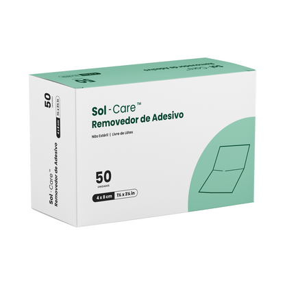 Removedor de Adesivos em Lenços 4cm x 8cm | Sol-Care