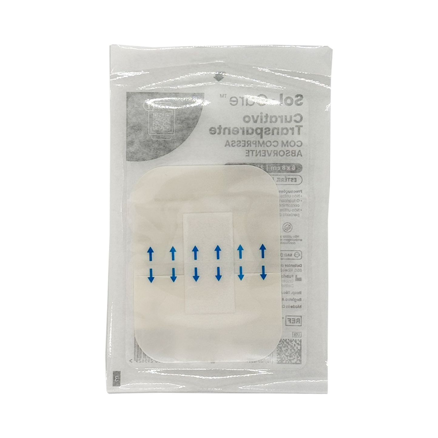Curativo Transparente com Compressa Absorvente 6cm x 8cm | Sol-Care