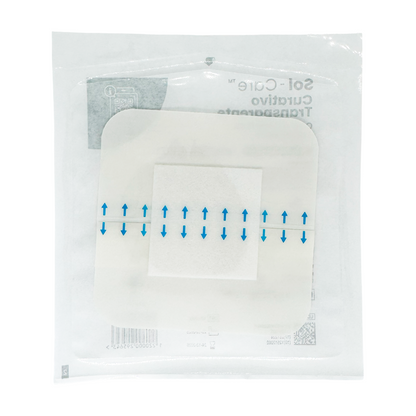 Curativo Transparente com Compressa Absorvente 10cm x 10cm | Sol-Care