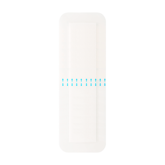 Curativo Transparente com Compressa Absorvente 10cm x 30cm | Sol-Care