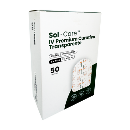 Curativo Transparente IV Premium 6 x 7 - Sem Borda - Sem Fenestra | Sol-Care