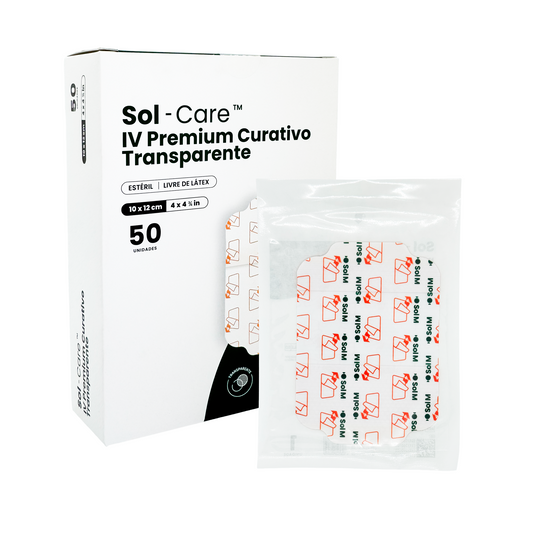 Curativo Transparente IV Premium 10 x 12 - Sem Borda - Sem Fenestra | Sol-Care